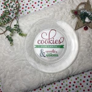 🎄Cookies for Santa & Carrots for the Reindeer Custom Clear Plate